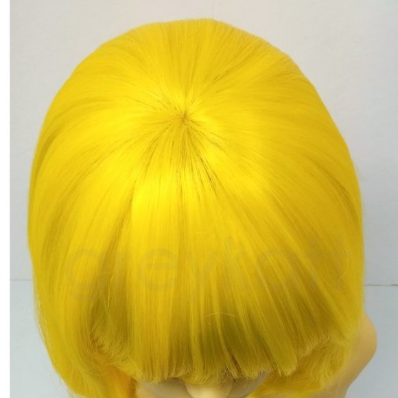 Yellow bob wig - Picture 4 of 5